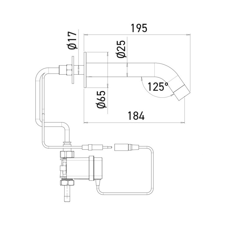 Automatic faucet wall-mounted EXTREME WS Automatic faucet wall-mounted EXTREME WS