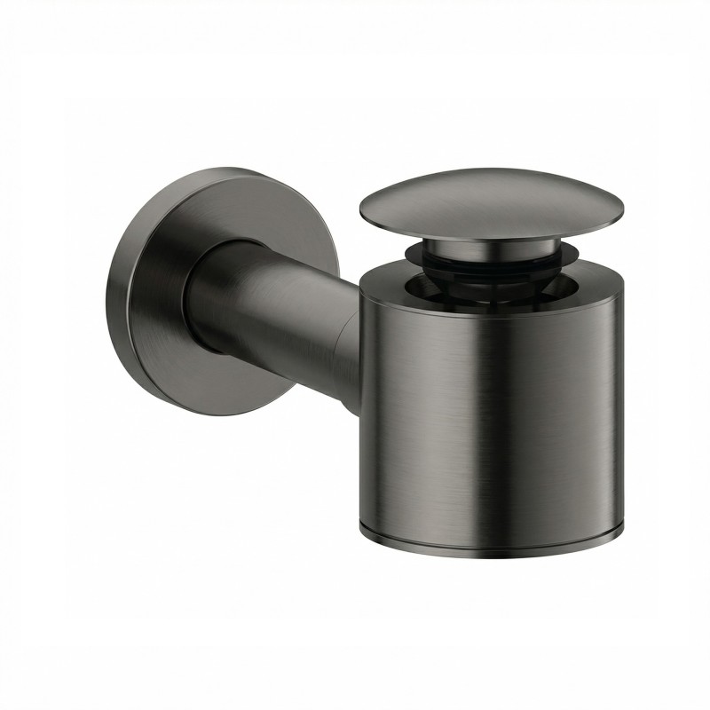 Siphon lavabo ultra plat chromé compact