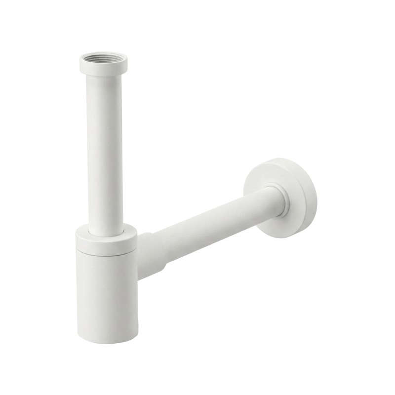 DESIGN polished stainless steel short sink waste trap - SUPRATECH