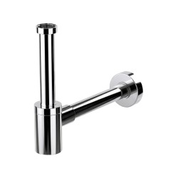 DESIGN polished stainless steel short sink waste trap - SUPRATECH