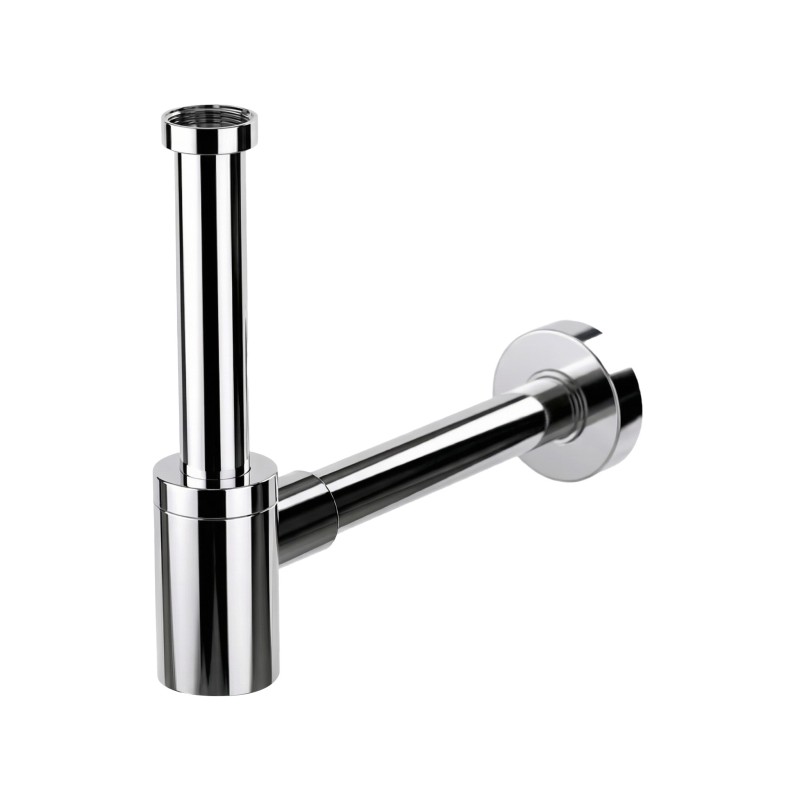 DESIGN polished stainless steel short sink waste trap - SUPRATECH
