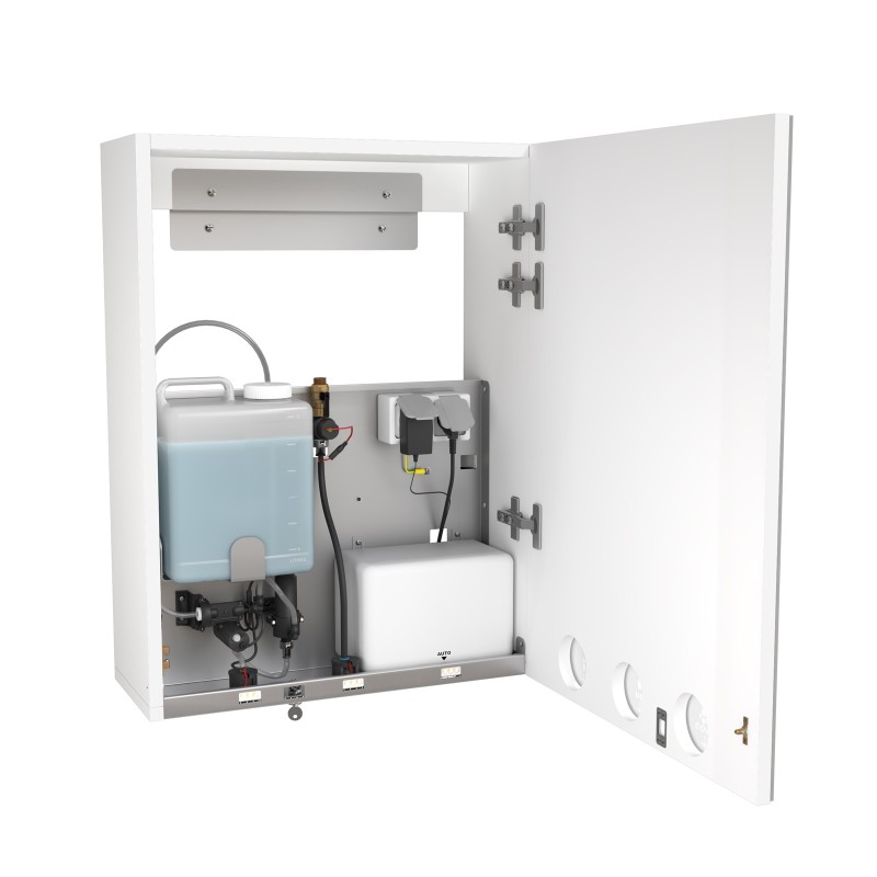 Mueble espejo alto FLO 4en1 - jabón-agua-aire-espejo - SUPRATECH