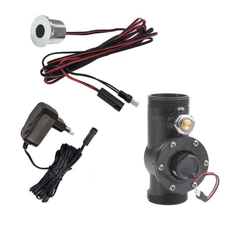 Automatic direct flush kit, presence detection system