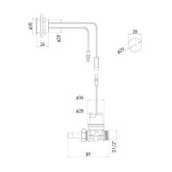 Kit de control electrónico de grifo de lavabo