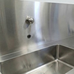 Infrared sensor faucet with vandal-resistant, tamper-proof stainless-steel spout