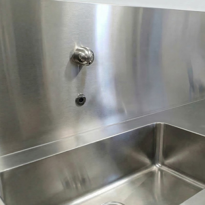 Infrared sensor faucet with vandal-resistant, tamper-proof stainless-steel spout