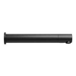 RONDEO matte black electronic wall-mounted faucet, 295 mm long spout