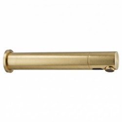 Sleek-design matte gold RONDEO faucet with long spout for large washbasin