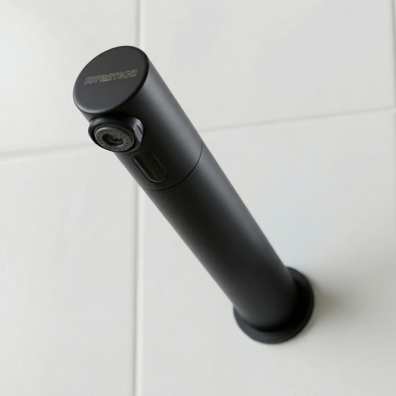 Robinet mural automatique RONDEO à détection infrarouge, finition noir mat Robinet mural automatique RONDEO à détection infrarouge, finition noir mat