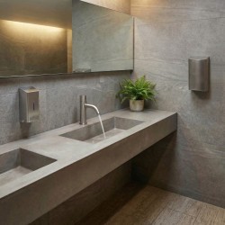 EXTREME DS electronic brushed stainless steel faucet for hand hygiene