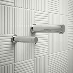 Robinet mural électronique design minimaliste RONDEO avec distributeur de savon Robinet mural électronique design minimaliste RONDEO avec distributeur de savon