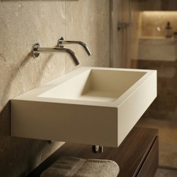 Robinet mural sans contact design EXTREME WS en duo avec distributeur de savon