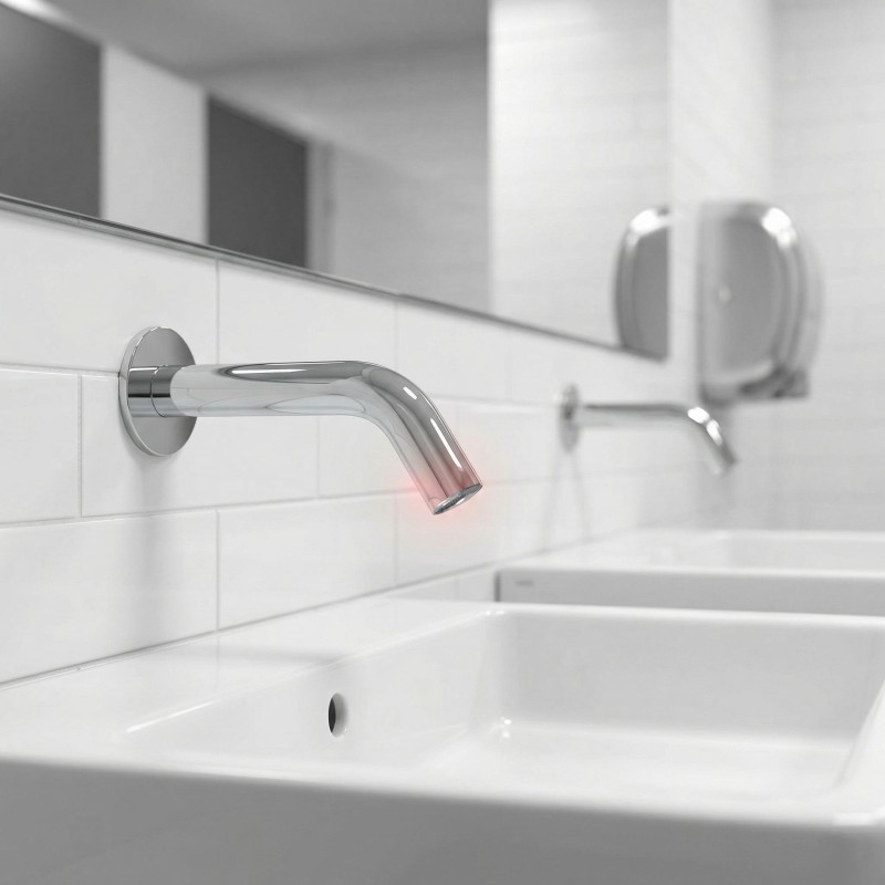 EXTREME WS wall-mounted automatic faucet, pure and modern design