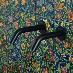 Automatic wall-mounted matte black soap dispenser EXTREME WS design matching faucet Automatic wall-mounted matte black soap dispenser EXTREME WS design matching faucet