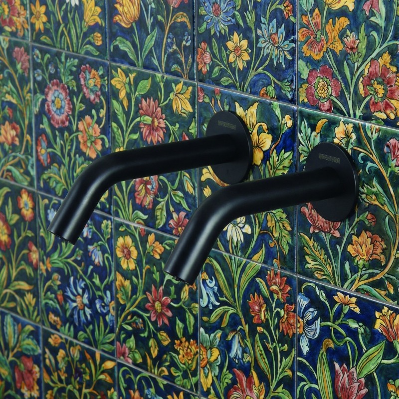 Automatic wall-mounted matte black soap dispenser EXTREME WS design matching faucet Automatic wall-mounted matte black soap dispenser EXTREME WS design matching faucet