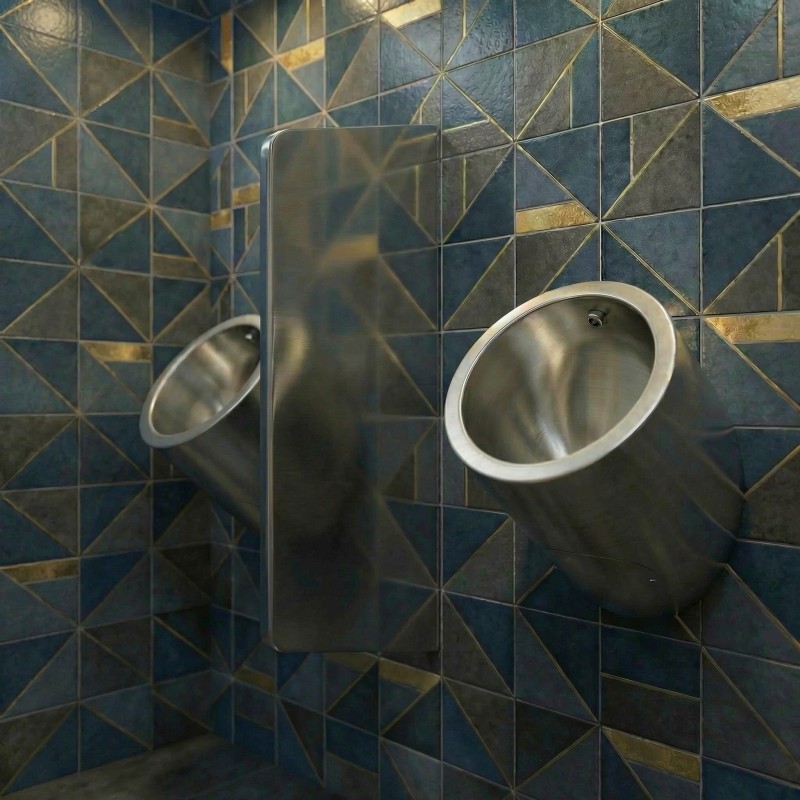 Urinario de pared de acero inoxidable URI-ONE