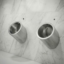 Urinoir inox incassable pour lieux publics