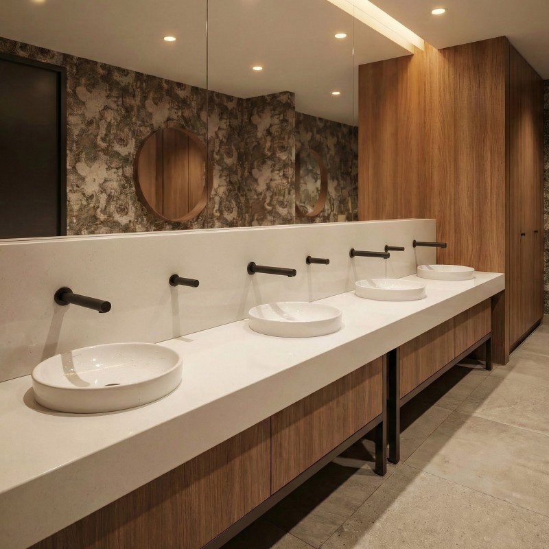 RONDEO wall-mounted automatic soap dispenser, matte black, for heavy-duty use