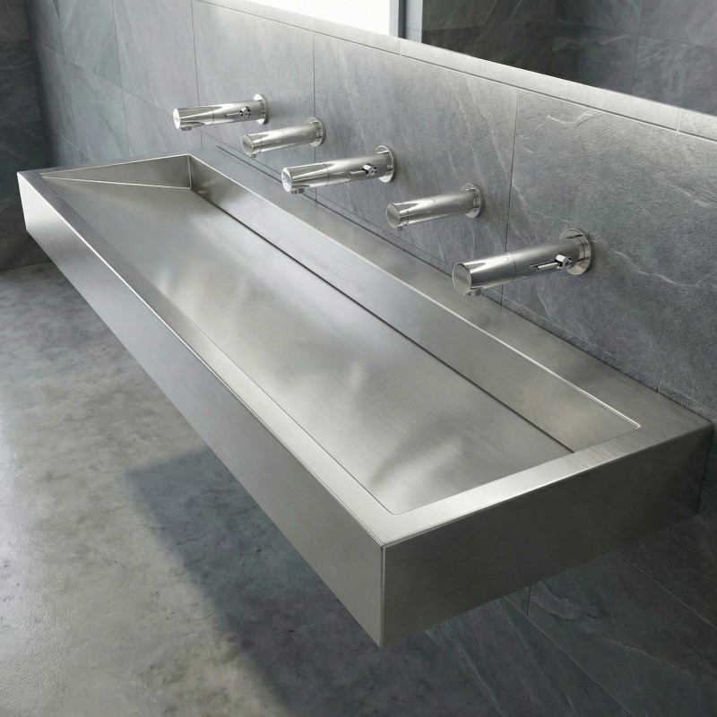 Grifo mezclador electrónico sin contacto de pared RONDEO