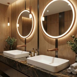 RONDEO Luxury Wall-Mounted Contactless Mixer Finish PVD Copper RONDEO Luxury Wall-Mounted Contactless Mixer Finish PVD Copper
