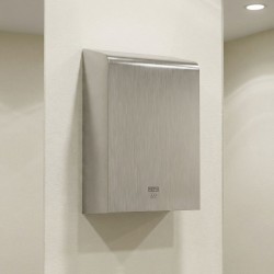 Designer stainless steel hand dryer with HEPA filter for hygienic hand drying