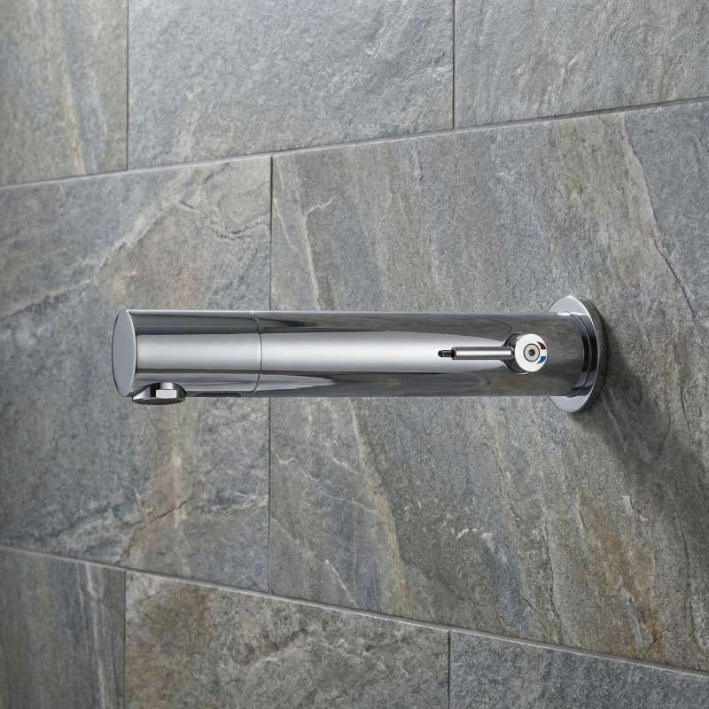 RONDEO electronic wall-mounted mixer tap long spout 220 mm RONDEO electronic wall-mounted mixer tap long spout 220 mm