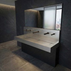 RONDEO TRIO hand washing and drying station, matte black RONDEO TRIO hand washing and drying station, matte black