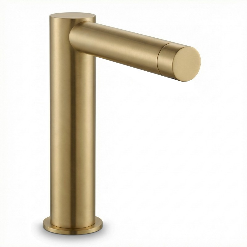 Secamanos de diseño SMART sobre lavabo con acabado PVD dorado mate