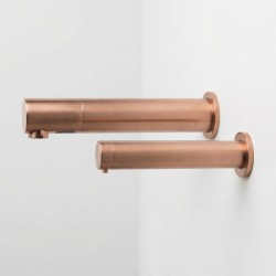 RONDEO touch-free water and soap duo, copper PVD finish