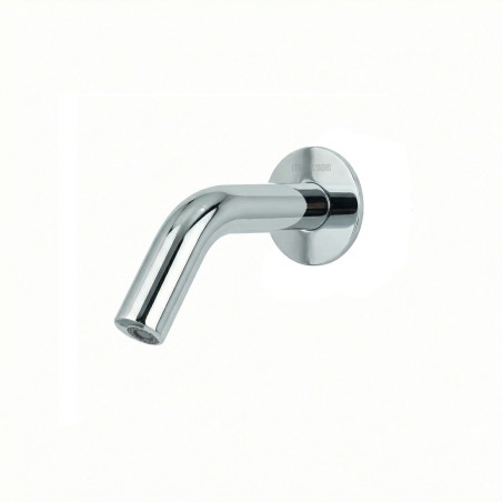Wall-mounted foot washer for contactless ablution with water savings