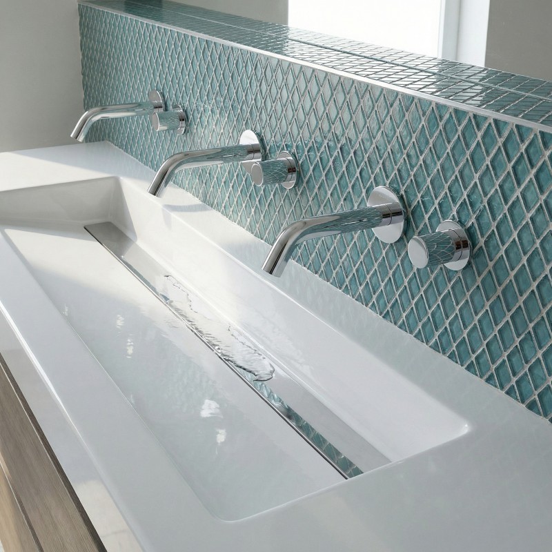 Grifo mezclador automático mural de diseño EXTREME WS para área de lavabo Grifo mezclador automático mural de diseño EXTREME WS para área de lavabo