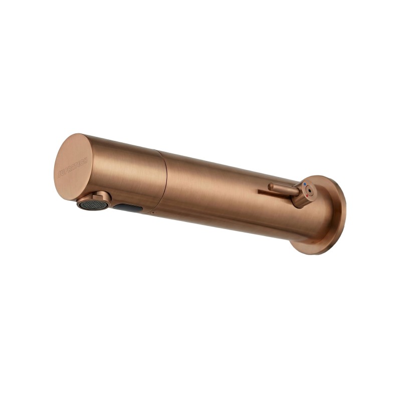 Wall-mounted touchless faucet for sink AKWATIC PVD Copper finish