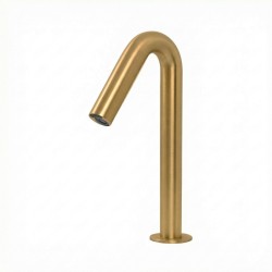 ONE Grifo electrónico con caño de 35° para lavabo, estilo limpio