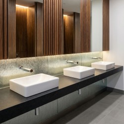 AKWATIC automatic concealed wall-mounted mixer for public facilities