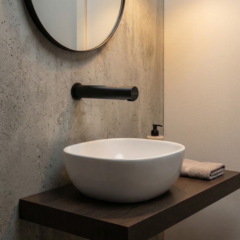 AKWATIC all-in-one touchless tap in matte black, 1/2" connection AKWATIC all-in-one touchless tap in matte black, 1/2" connection