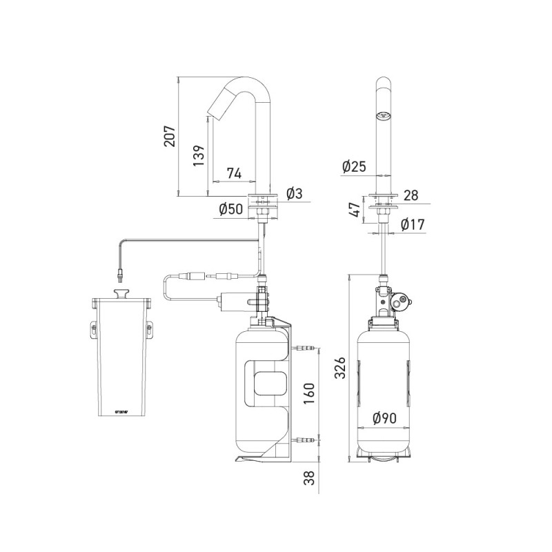 ONE design automatic soap dispenser ONE design automatic soap dispenser