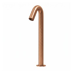 Automatic design soap dispenser for countertop basin ONE with high spout, PVD copper finish Automatic design soap dispenser for countertop basin ONE with high spout, PVD copper finish