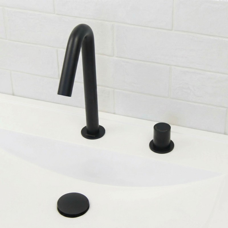 Mitigeur électronique au style minimaliste ONE finition noir mat