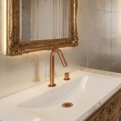 Premium Single-Lever Mixer ONE Pure Line PVD Copper Finish Premium Single-Lever Mixer ONE Pure Line PVD Copper Finish