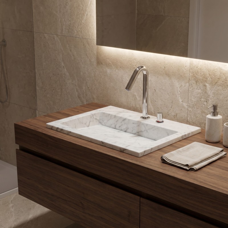 Mitigeur élégant ONE pour lavage des mains sans contact