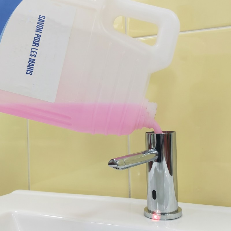 Distributeur électronique de savon mousse TRIMEO avec remplissage par le haut Distributeur électronique de savon mousse TRIMEO avec remplissage par le haut
