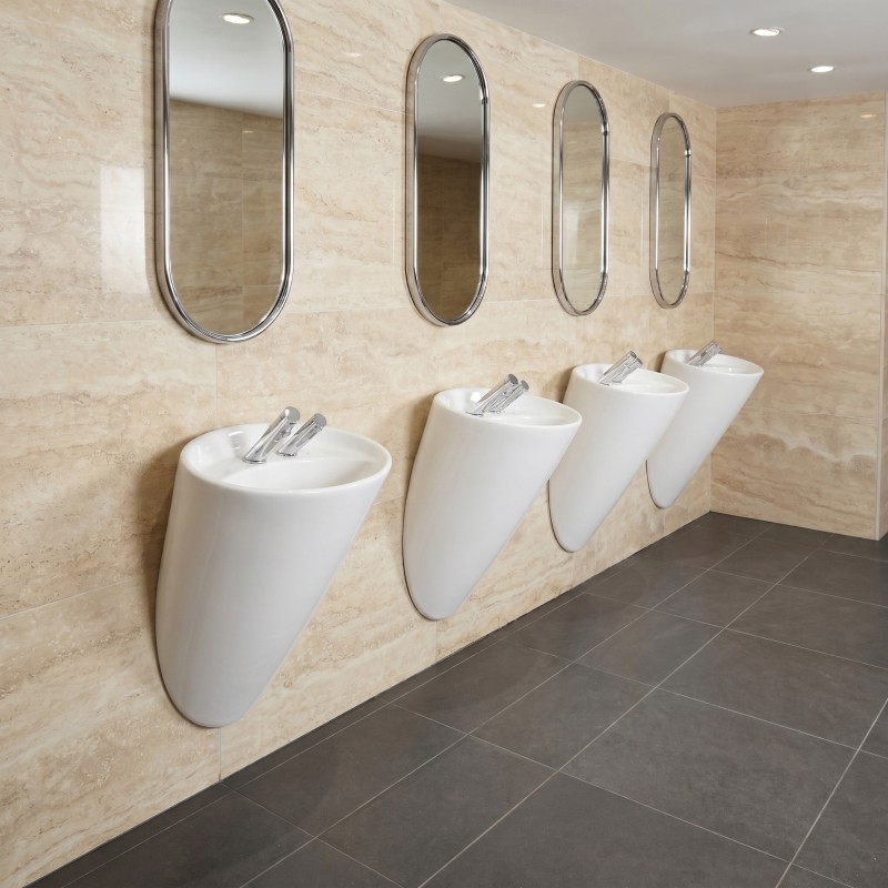AKWA Touchless Faucet with Integrated Soap Dispenser for High-Traffic Restrooms