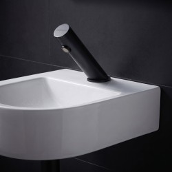 Robinet design à détection AKWA noir mat, sur pile ou secteur