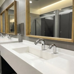 Robinet courbe design sans contact ALLURE DS avec distributeur savon automatique Robinet courbe design sans contact ALLURE DS avec distributeur savon automatique