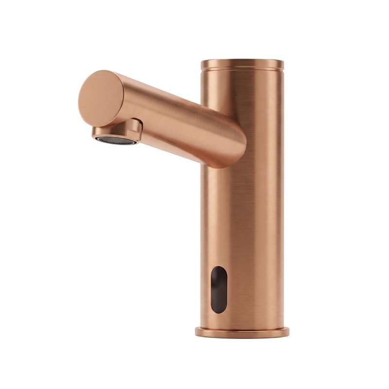 Robinet ELITE finition PVD cuivre, design épuré et technologie sans contact