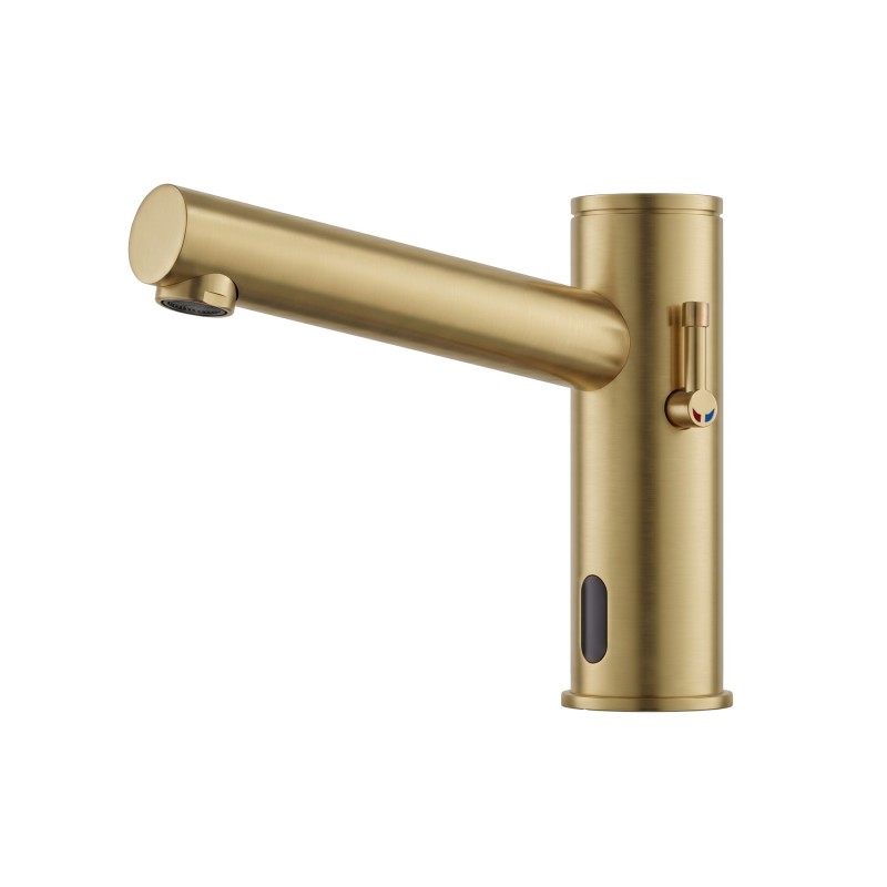 ELITE Touchless Faucet extended spout matte gold PVD finish ELITE Touchless Faucet extended spout matte gold PVD finish