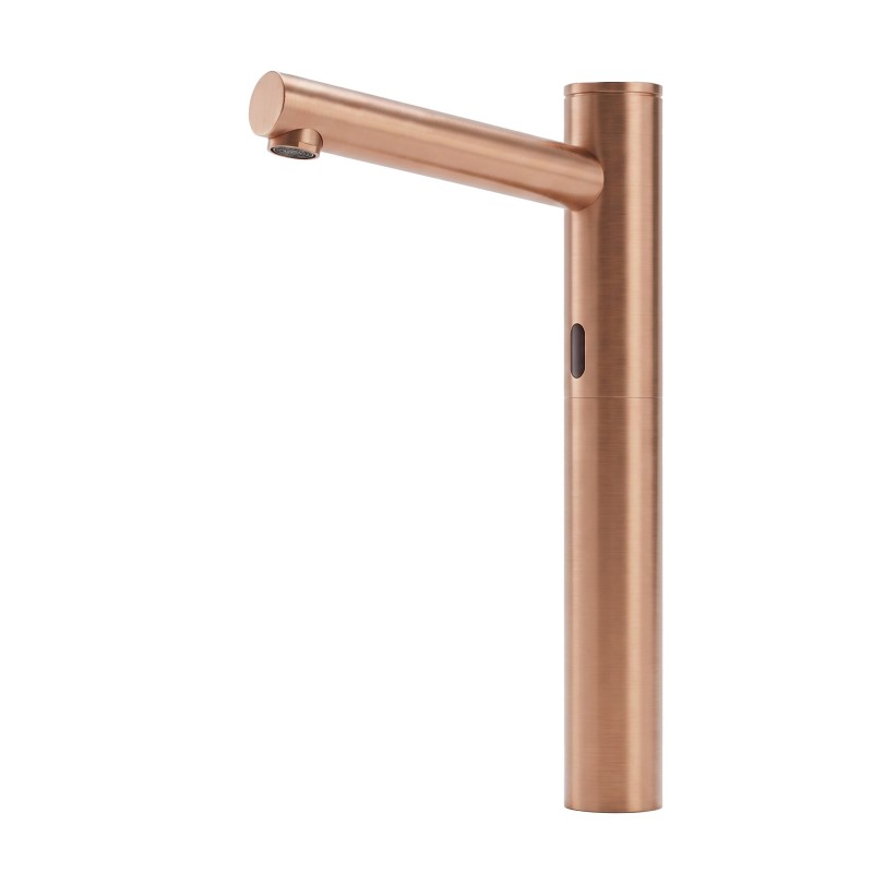 ELITE sleek design faucet with tall, elongated spout and copper PVD finish ELITE sleek design faucet with tall, elongated spout and copper PVD finish