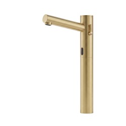 Professional automatic mixer tap ELITE with tall, long spout, matt gold PVD finish Professional automatic mixer tap ELITE with tall, long spout, matt gold PVD finish