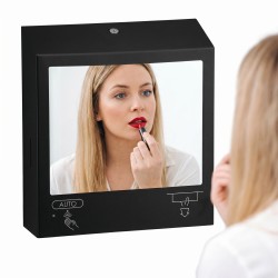 ELITE SLIM Black Matte Dispenser - Soap, Paper Towel and Makeup Mirror