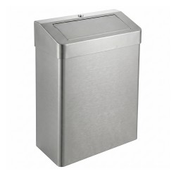 Cubo de acero inoxidable con tapa PUSH 25 L